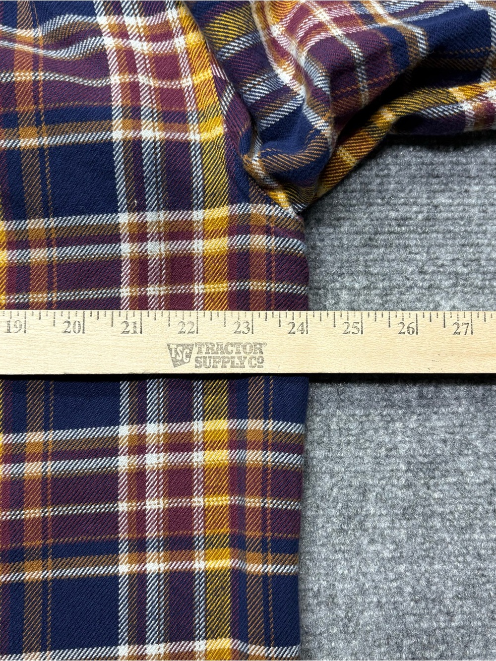 Patagonia Fjord Flannel Mens L Blue Plaid Button-Up Shirt Organic Cotton 53947 - Picture 6 of 8